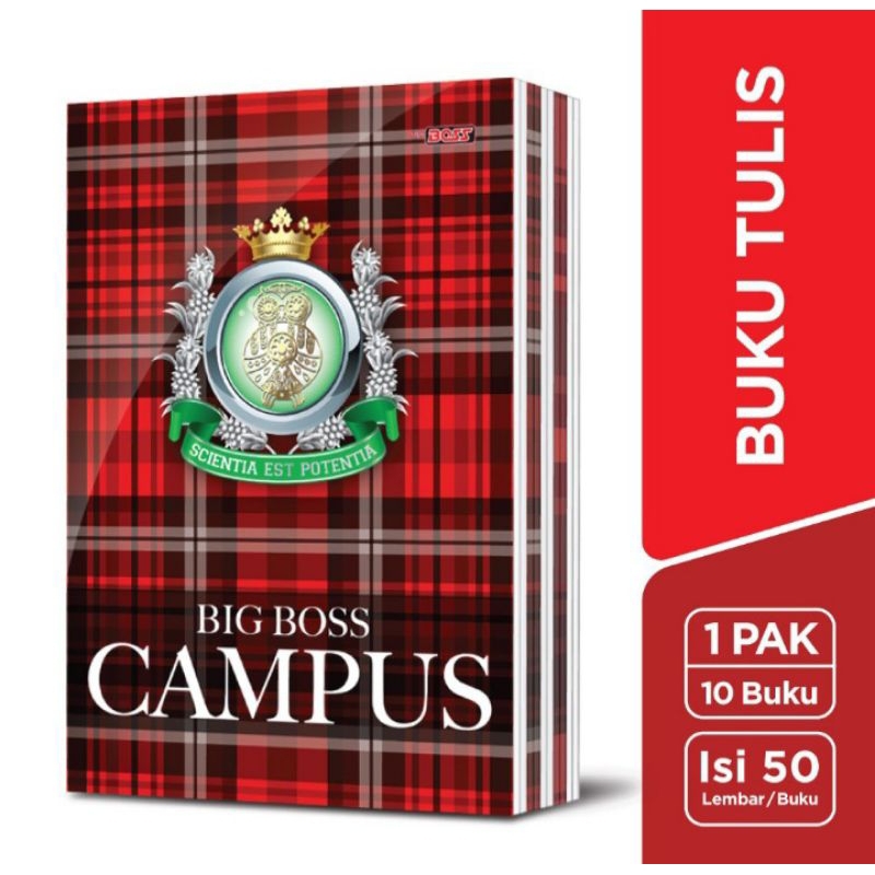 

Big Boss Buku Tulis Campus 50 Lembar ( 1 Pack - 10 Buku) MURAH