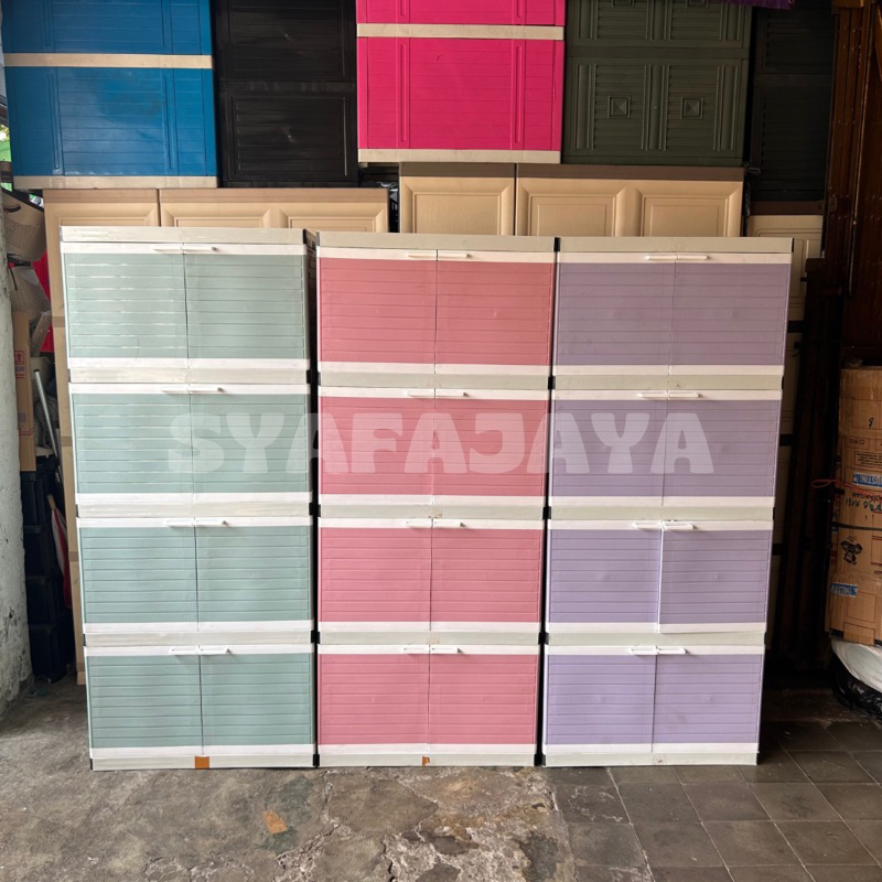 Lemari Plastik Jumbo 4 Susun CLUB / Lemari Club CWSP