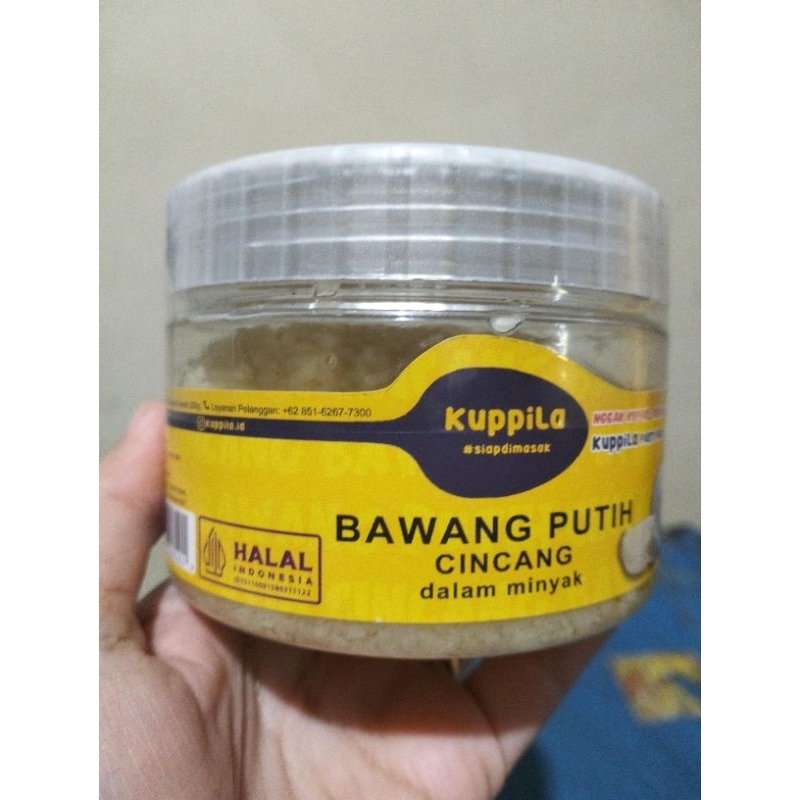 

bawang putih cincang siap pakai
