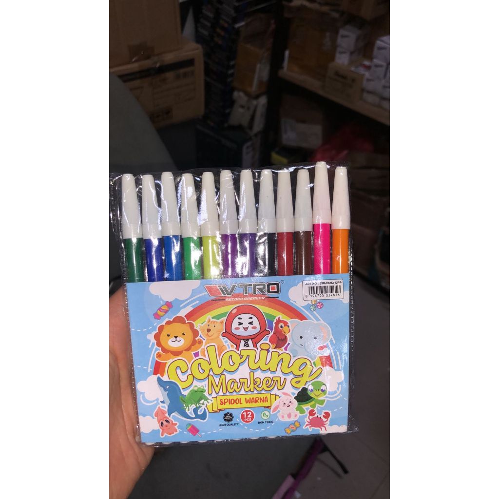 

spidol vtro 12 warna kecil ( gambar terbaru seperti foto ke 3) greatpen