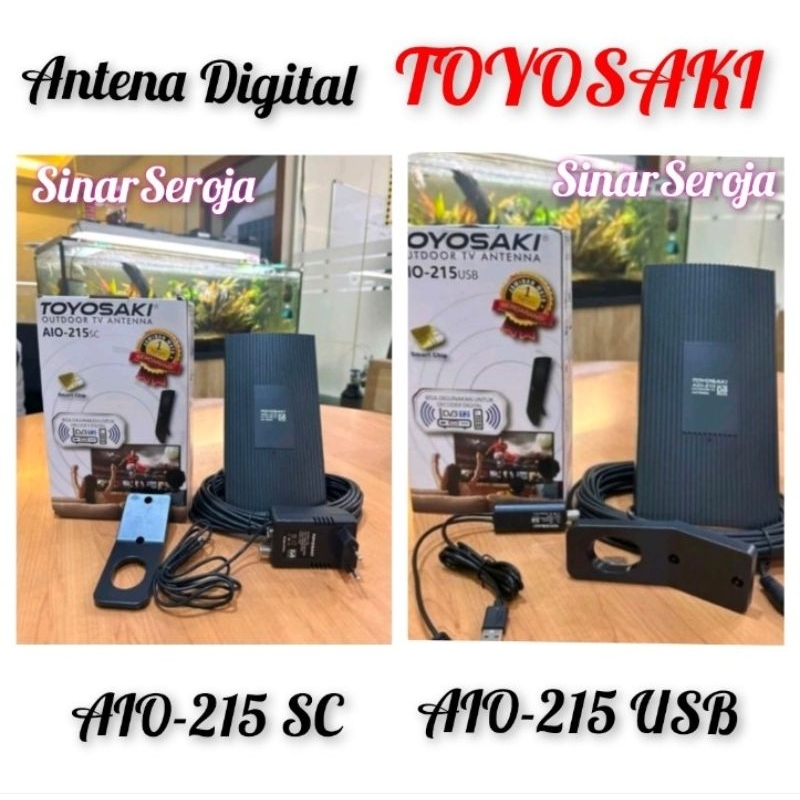 Antena Digital TV Luar / Adaptor Toyosaki 989 / Dalam Indoor / Outdoor Digital / Analog Toyosaki AIO