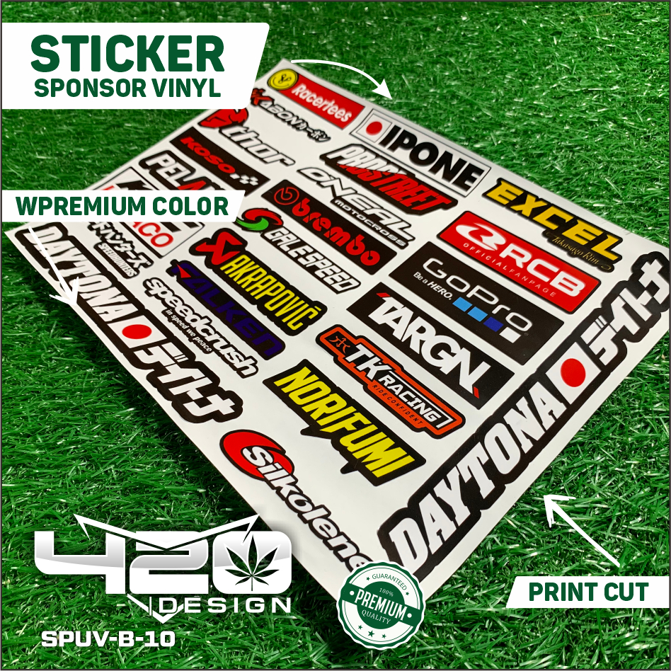 STIKER PACK RACING ISI 25pcs/27pcs Stiker Racing Stiker Motor Sticker Motor - Sticker Pack Motor - S