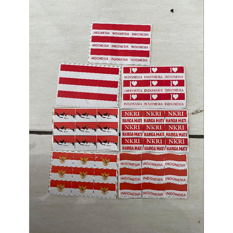 

10 lembar stiker pipi,motif campur,tinggal kopek bahan cromo motif random