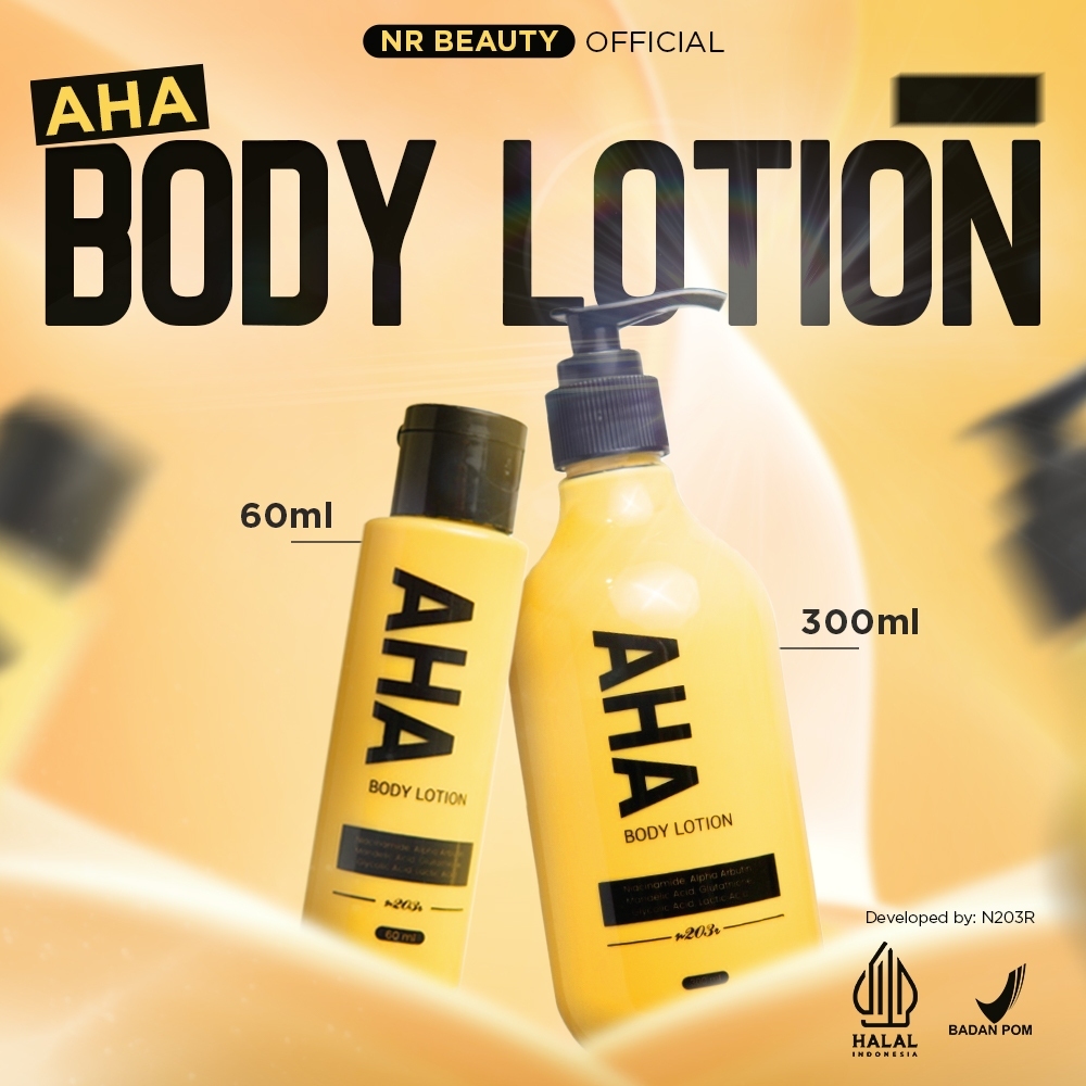 AHA Body Lotion Whitening NR Beauty 60ML/300ML
