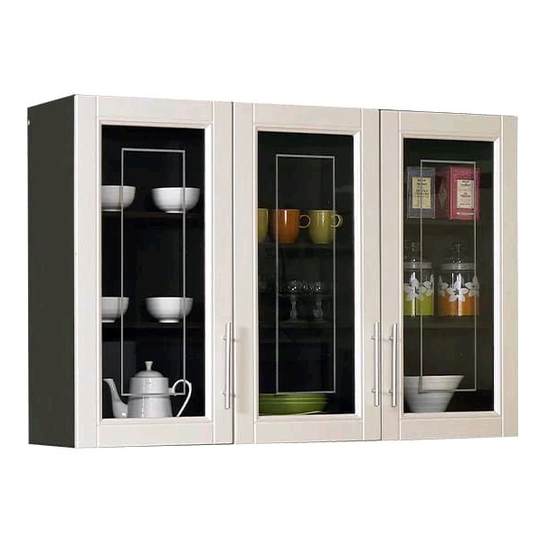 KITCHEN SET ATAS MINIMALIS KITCHEN SET 3 PINTU KACA RAK KTT MUTIARA