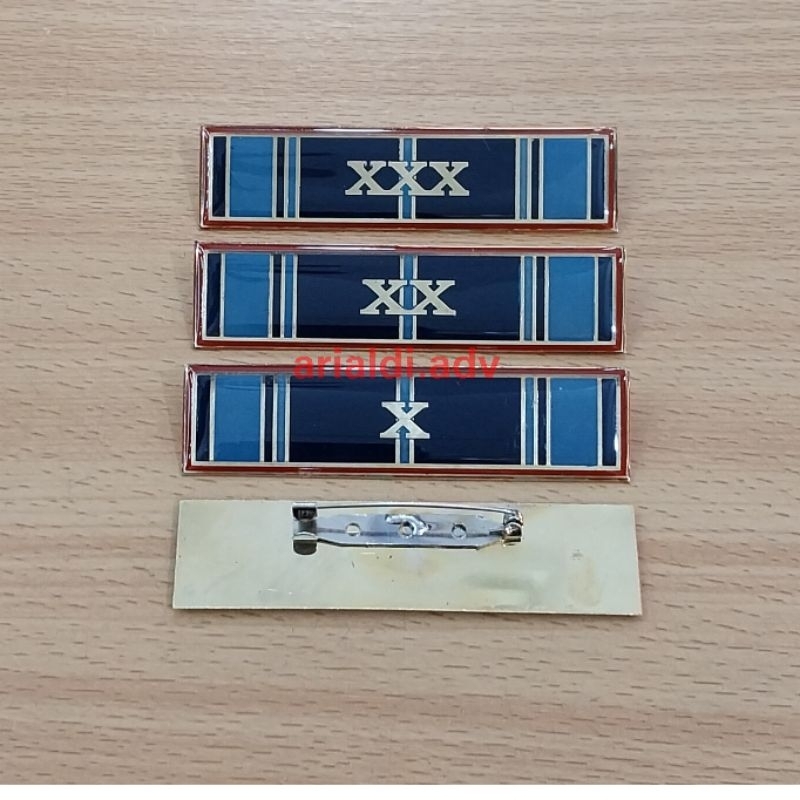 tanda jasa ASN 10 tahun,20 tahun,30 tahun peniti tanda jasa pengabdian  pns kuningan peniti