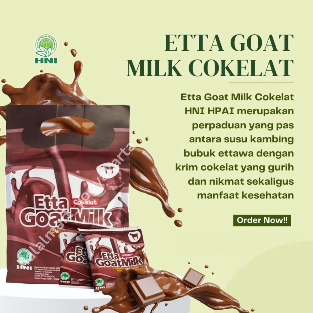 

MENINGKATKAN KESEHATAN SALURAN PENCERNAAN - SUSU KAMBING ETTAWA ETTA GOAT MILK COKELAT