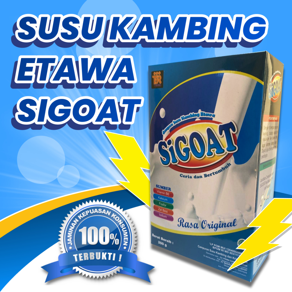

6 box Susu Etawa SiGOAT Asli, Bantu Atasi Nyeri Sendi, Nyeri Lutut, Memperkuat Tulang, Menyehatkan Paru - Paru dan Mengobati Masalah Pernapasan, Harga Lebih Hemat