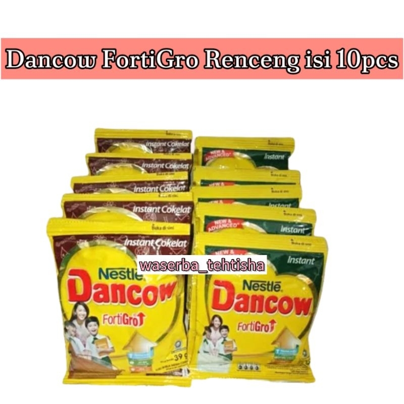 

waserba_tehtisha| Dancow Fortigo Renceng 10pcs/ Dancow Instan putih, Dancow Instan Coklat