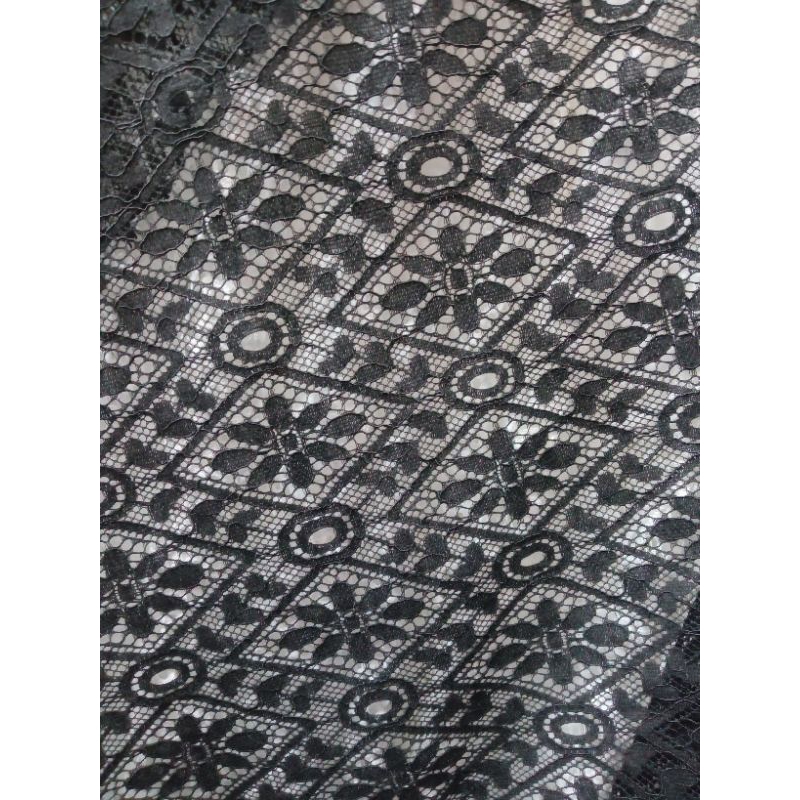 bahan/kain brukat khusus hitam