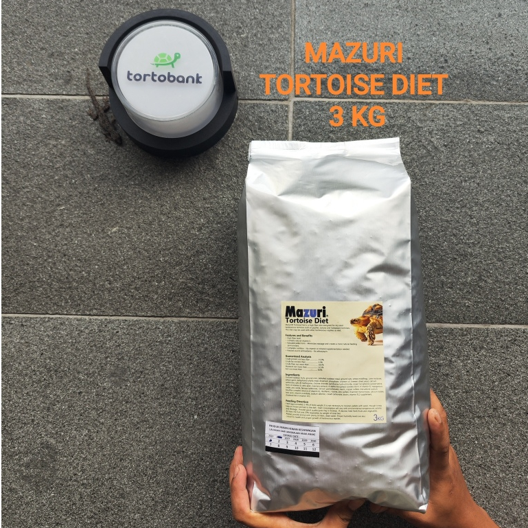 TORTOISE DIET 3 KG - PELET KURA DARAT TORTOISE FOOD - PELET KURA DARAT TORTOISE DIET - MAKANAN KURA 