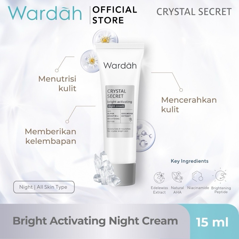 Wardah Crystal Secret Night Cream 15ml