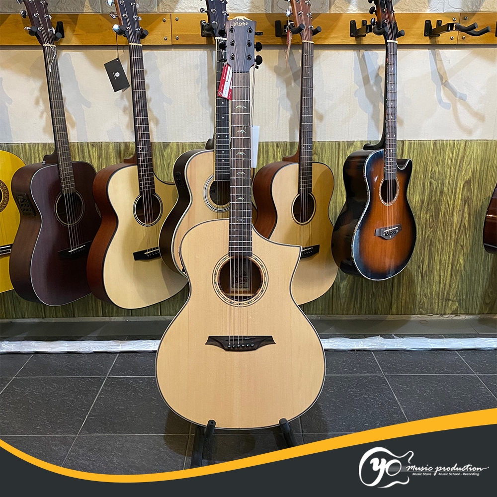 Gitar Akustik Elektrik Bromo BAT4CE Solid Gitar Lokal Original