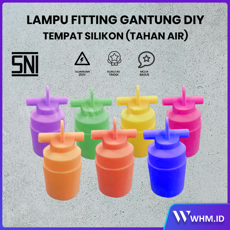 HORICI MODEL BARU, DIY KABEL LAMPU FITTING TEMPAT SILIKON TAHAN AIR, UNTUK OUTDOOR, LAMPU NATAL