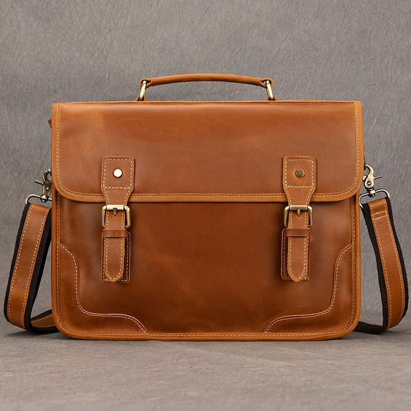 Tas Messenger Kulit Asli Pria Tas Laptop Selempang Pria Kulit Sapi Asli - Tas  Selempang Pria Kulit 