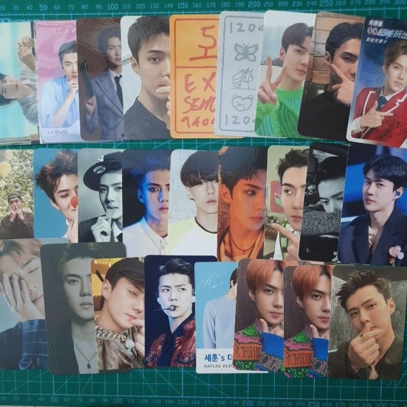 [EACH] exo sehun photocard official non album pc some by mi scarlett season greetings 2020 cream sod