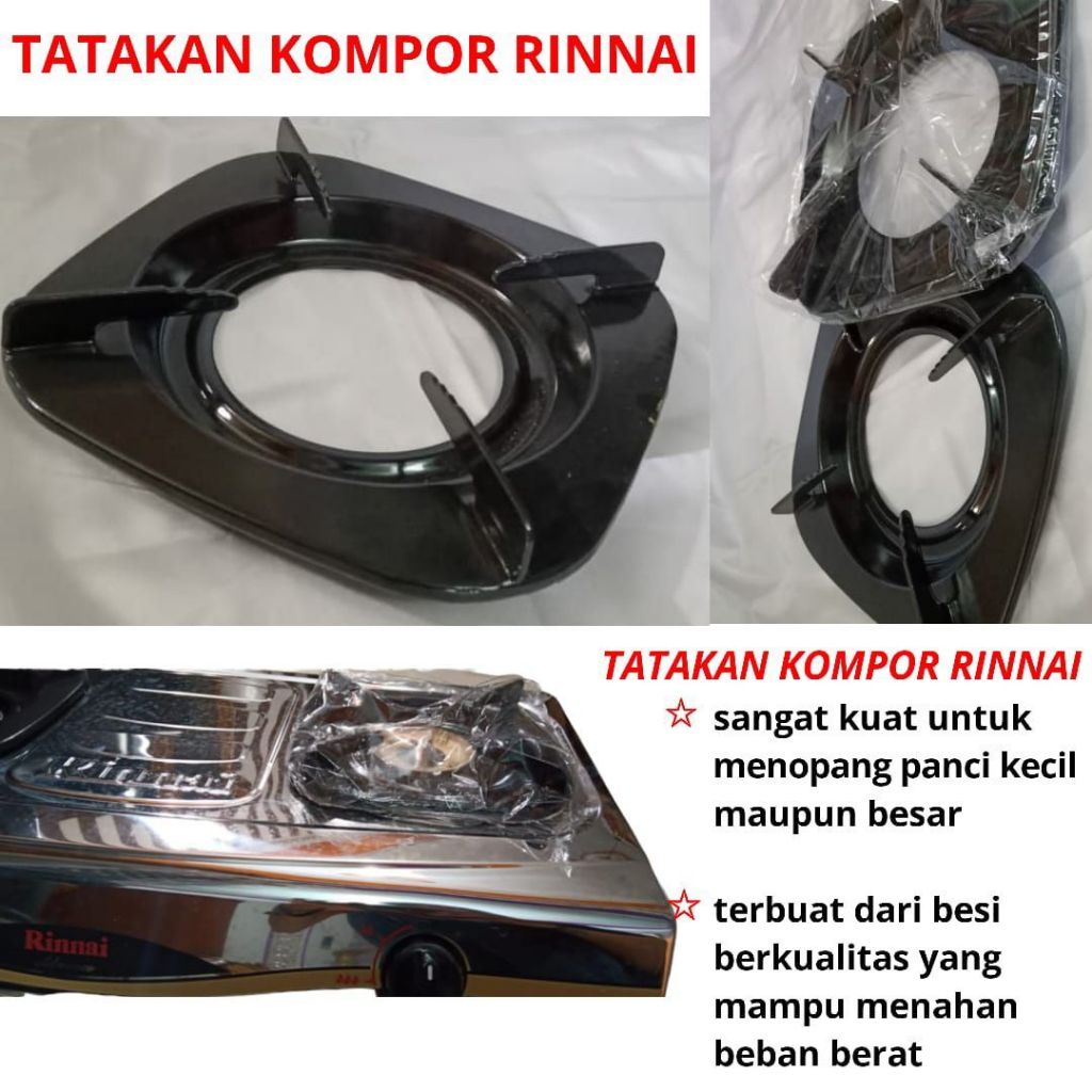 RINNAI TATAKAN KOMPOR TEBAL BESI MURAH BERKUALITAS .KOMPOR 1TUNGKU 2 TUNGKU