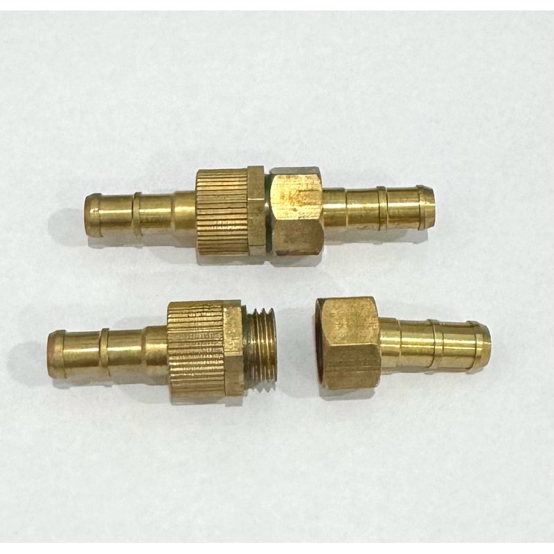 ANTI KUSUT JANTAN BETINA Nepel selang anti kusut 5/16" nepel kuningan jantan betina sancin set