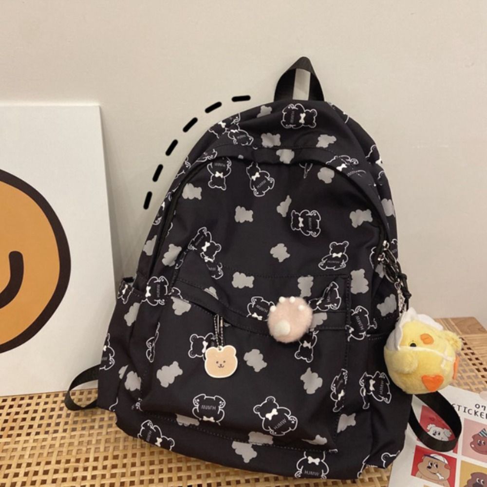 Tas Gendong Kecil Untuk Wanita Print Motif Bear Tas Mini Lucu Korean Steyle