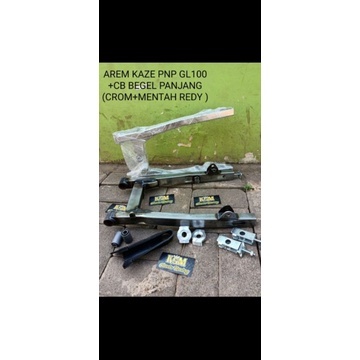arem kaze pnp motor cb super tebal/SWING ARM KAZE SET BOSH ARM+SAMPING KOTAK+STELAN DAN BANTALAN ARM