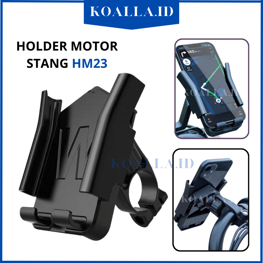 Holder HP Motor Stang Universal Phone Holder Stang Motor Dudukan Handphone Motor Stang HM23