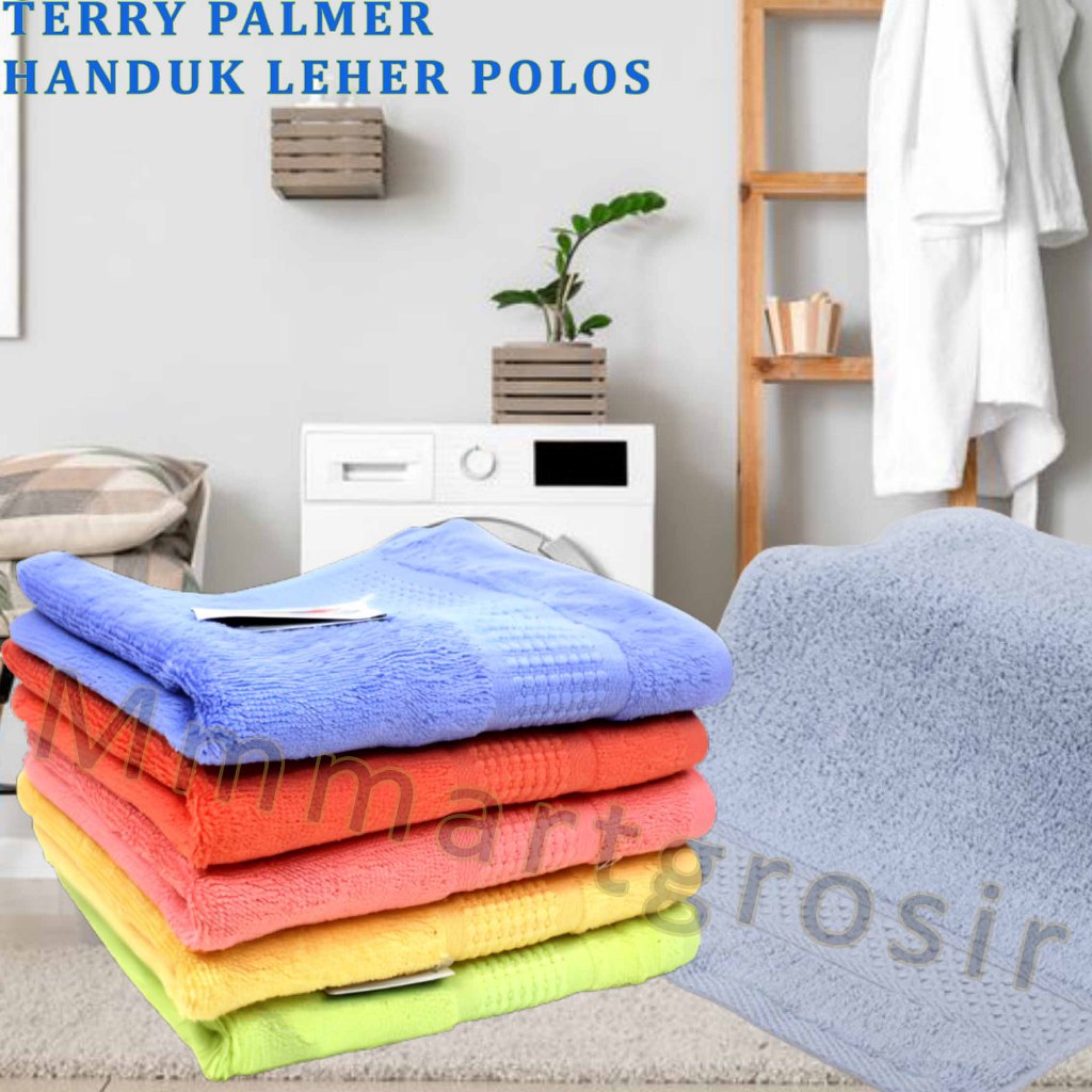 Handuk Terry Palmer / Handuk Leher Polos / Handuk Kecil Serbaguna