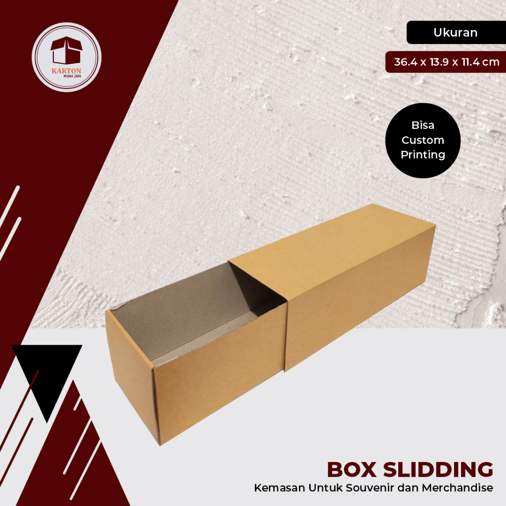 

BOX SLIDDING POLOS UK. 35 x 13 x 11 cm - slidding box/polos/kardus/box slidding/gift/kado/box produk