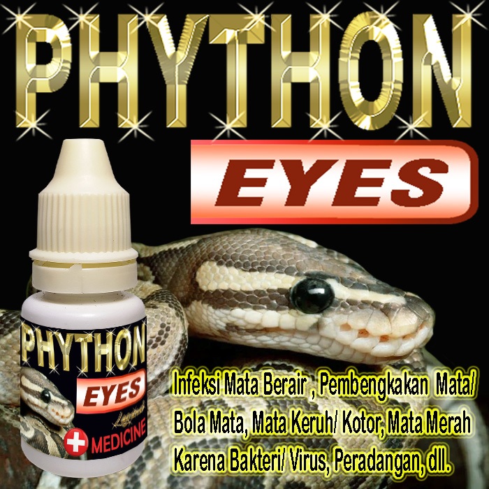 PHYTON EYES OBAT TETES MATA REPTILE SAKIT BENGKAK MERAH  BERAIR KERUH TERTUTUP KATARAK INFKESI PERAD