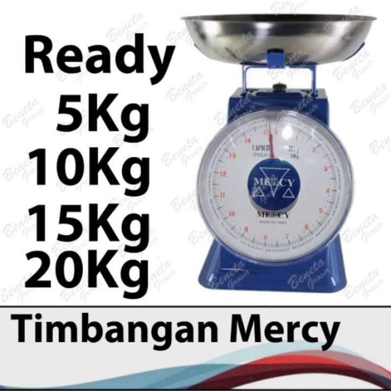 Timbangan Daging Analog Duduk 5 10 15 20 kg Besi Stainless steel