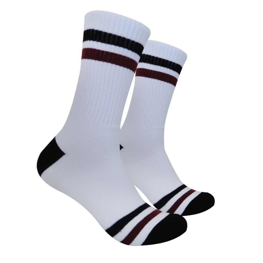 Kaos Kaki Oldschool - Kaos Kaki Skate - Motif Garis G56 - 4LAYER BENANG