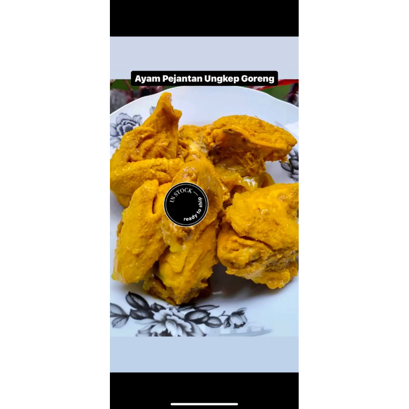 

Ayam pejantan ungkep goreng