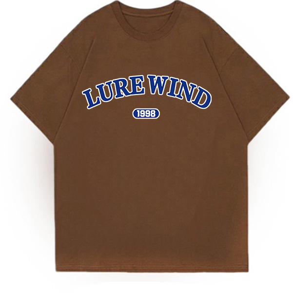 Oversize T-Shirt Unisex LURE WIND Coklat