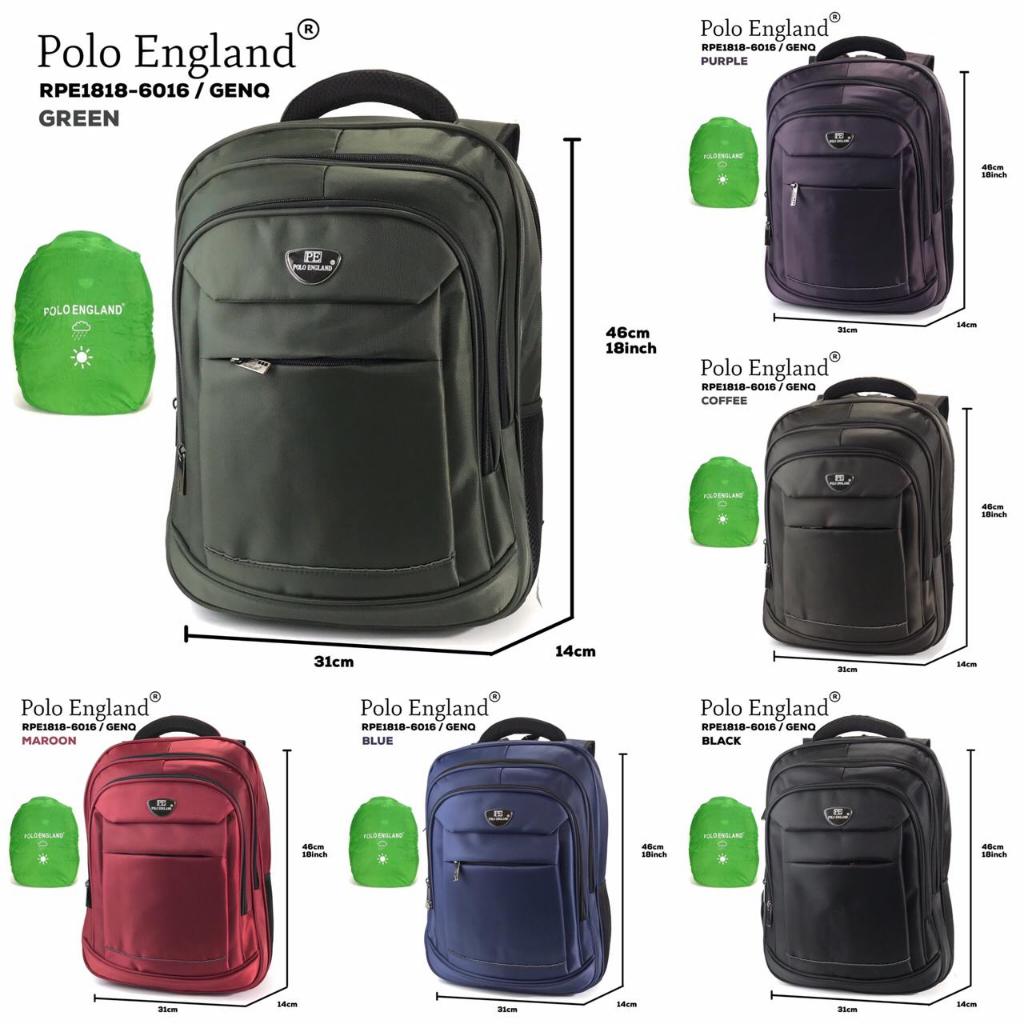 TAS RANSEL POLO ENGLAND TAS PUNGGUNG TAS LAPTOP TAS MULTIFUNGSI RPE1818-6016