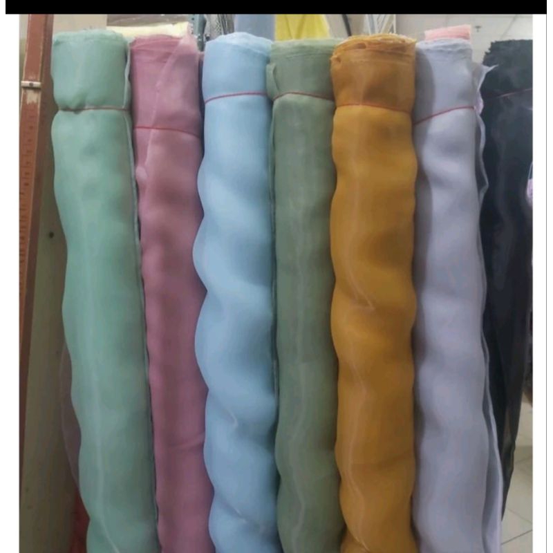kain organza polos/ organza polos premium