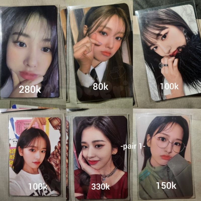 WTS pc photocard ive yujin eleven joeun music jomus specs 3d izone pob ssq season greetings sg 2023 