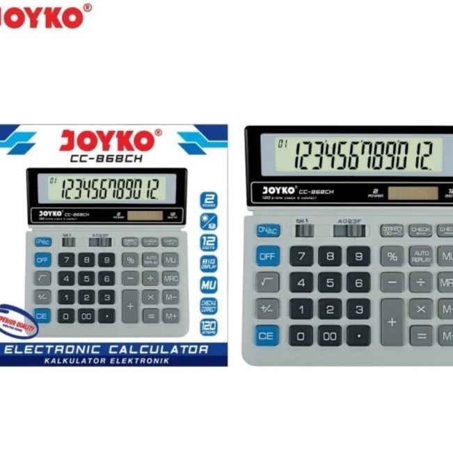 

Harga Promo Kalkulator JOYKO CC868CH CHECK CORRECT Calculator Model SDC868L 12Digit CC868CH