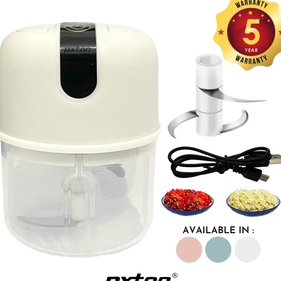 PXTON  Poble Blender Gilingan Mini Bumbu dan Daging dengan USB  USB Mini Chopper Blender Bumbu Poble