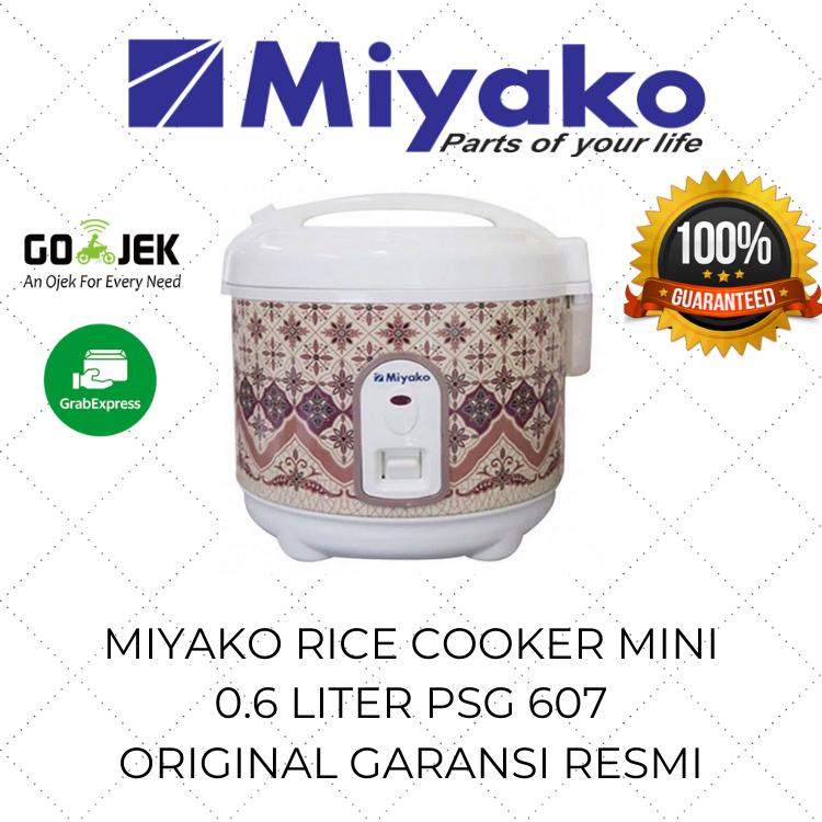 Miyako Rice Cooker Mini 0.6 Liter PSG 607 / Mejikom Murah / Magic Com Kecil / Mejicom / Magic Jar