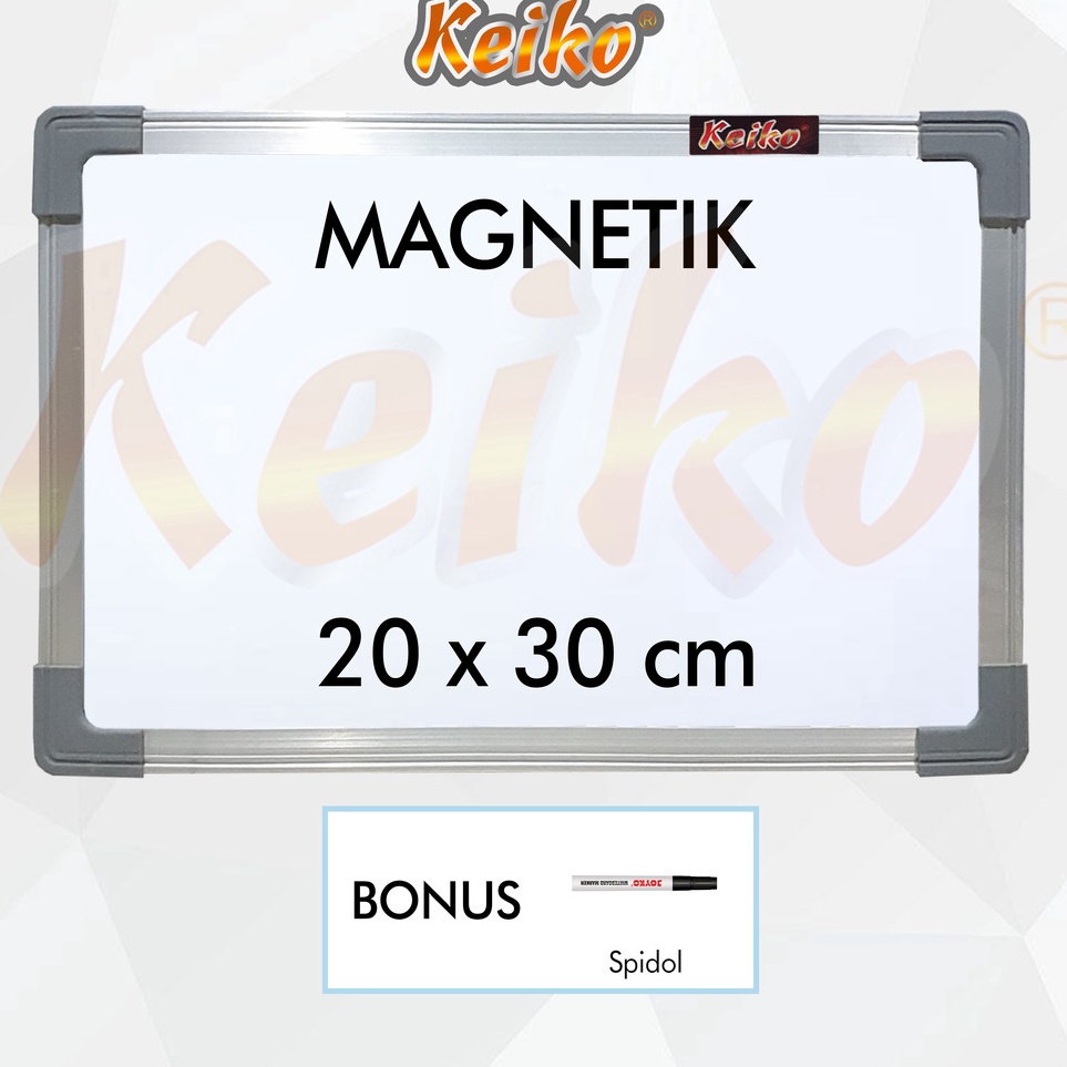 

Papan Tulis Whiteboard White Board Gantung Magnet Single Face Keiko 2 x 3 cm