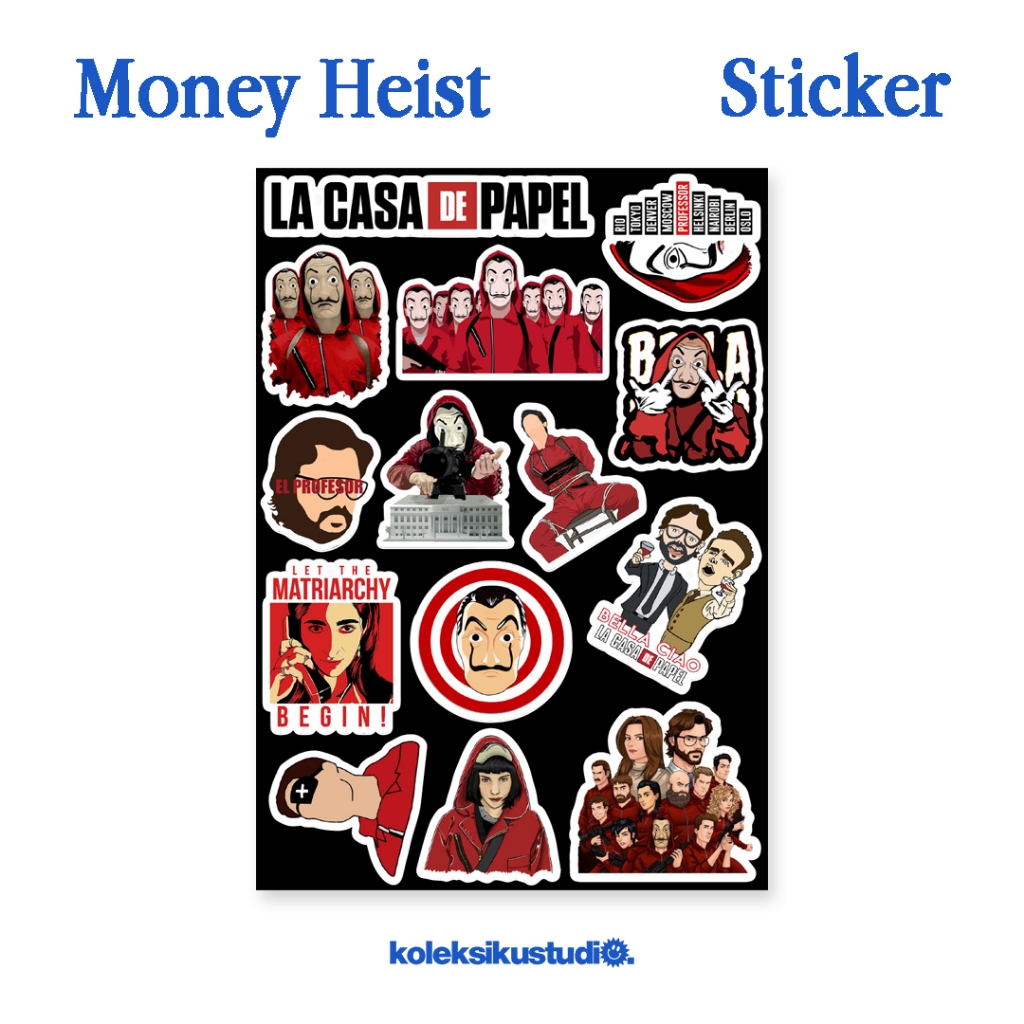

Stiker Money Heist La Casa De Papel Sticker Movie Film Series Aesthetic Lucu Stiker HP Laptop