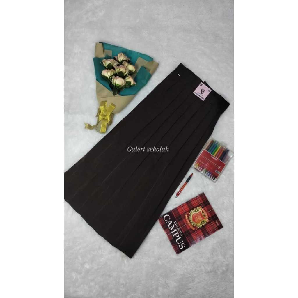 Rok SMA/SMP Rempel,Rok sekolah Pramuka,Rok coklat Rempel