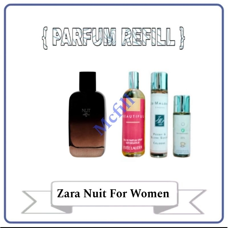Parfum Refill Zara Nuit For Women
