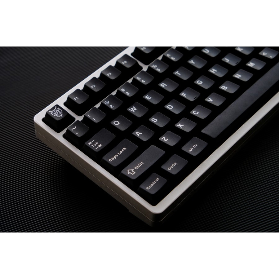 GMK WoB BoW Lite ABS Doubleshot Cherry Profile Keycaps Set White on Black - BoW + WoB Aifei Yongqiu 