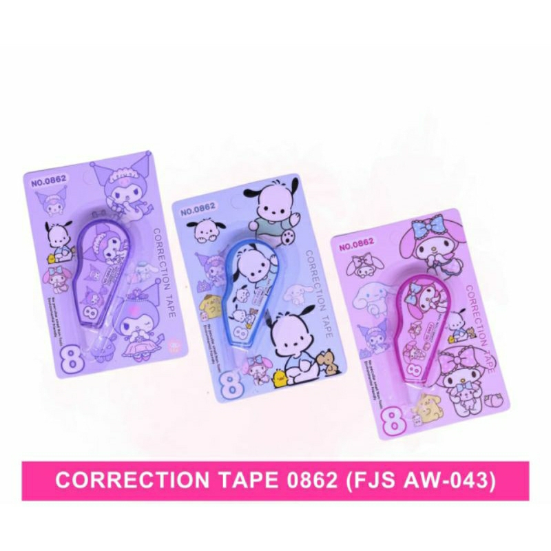 

Mini Correction Tape Kuromi 0862 / Mini Correction Tape kuromi 0861