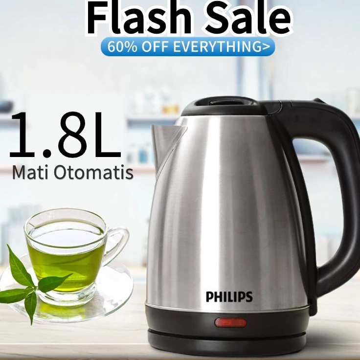 kettle listrik Philips teko listrik pemanas air Philips 15 Watt teko model HD 937 Philips elektric