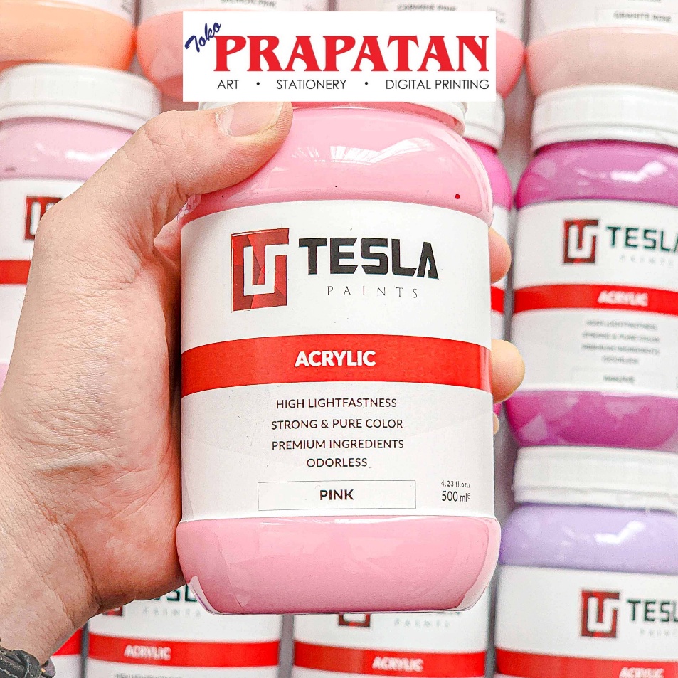 

Ready Stock Cat Akrilik Tesla 5ml NEW COLOR Tesla Acrylic