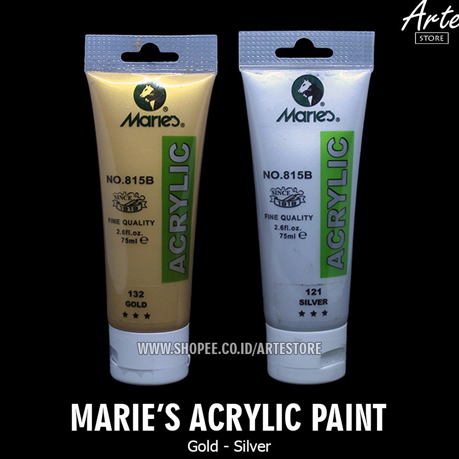 

Cat Acrylic Maries Silver Gold 75ml