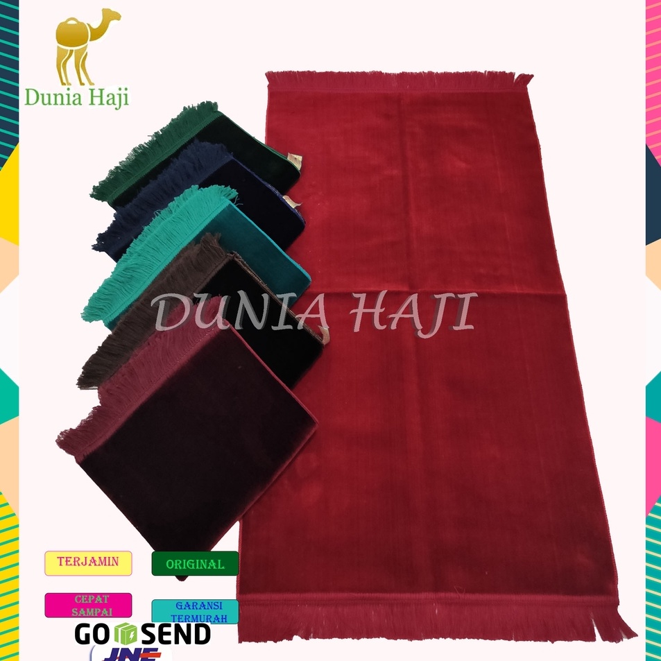 Grosir Terbatas  Sajadah Bulu POLOS WARNA Tebal Ukuran Besar 7 x 11 cm TANPA MOTIF Turki  Oleh Oleh 