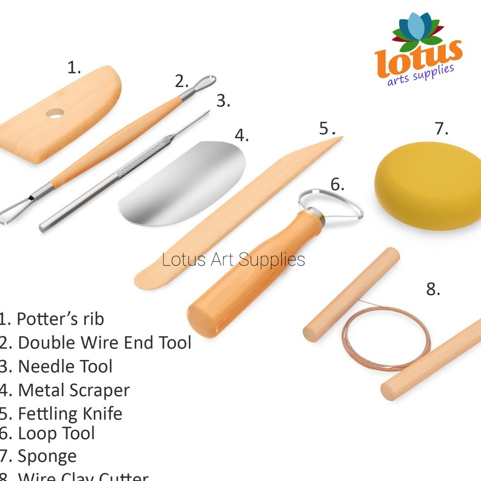 

Clay Sculpting Pottery Crafting Tools Set 8 Clay Tool