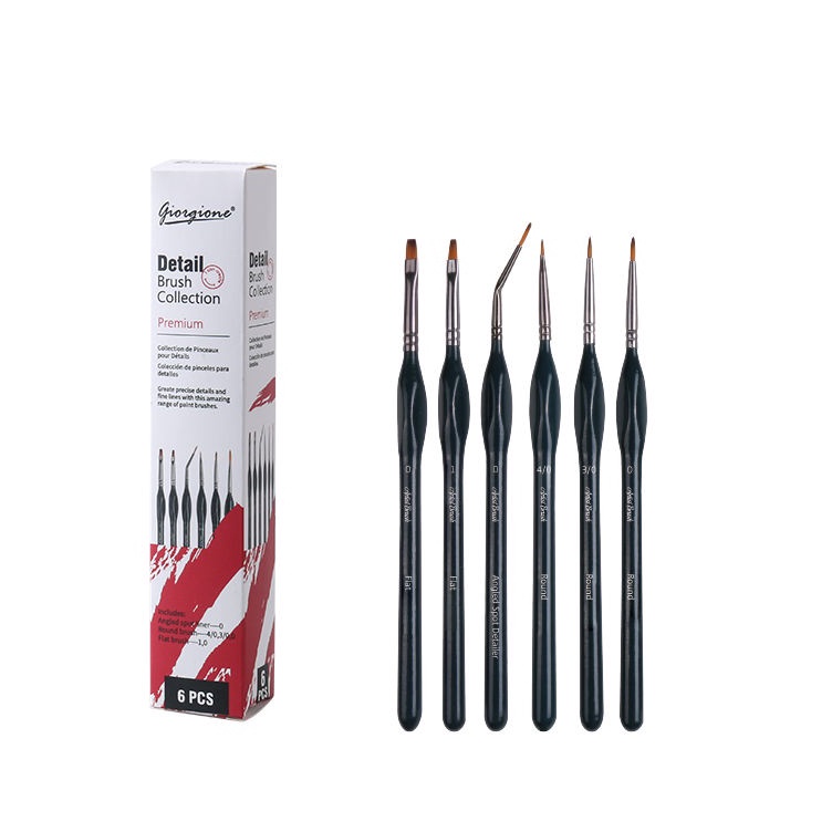 

Giorgione detail brushkuas lukis set 6 GMX6